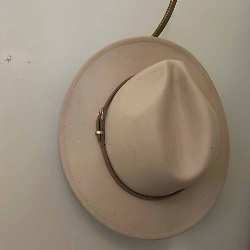 Elegant Cream Fedora Hat